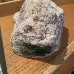 PURPLE LEPIDOLITE WITH GREEN TOURMALINE